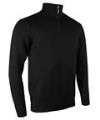 GM81 Zip Neck Cotton Sweater Black colour image